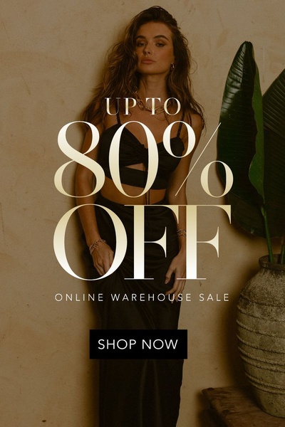 Satin Dress Warehouse Sale Ad